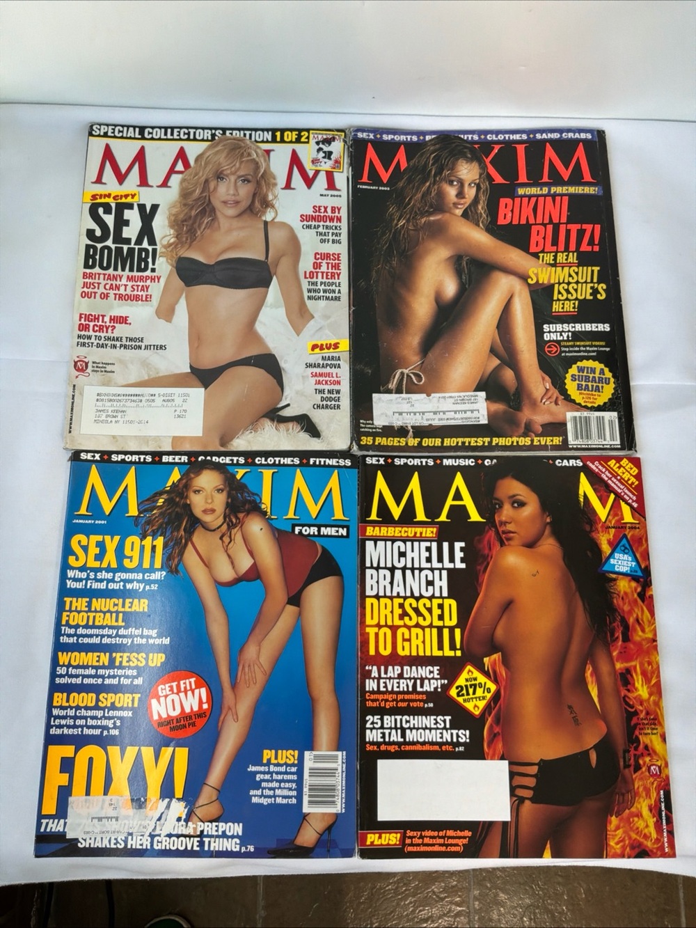 Maxim Magazine 4-Pack Collection - Mixed Covers